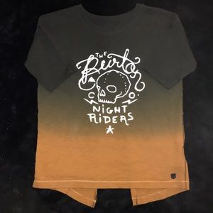 Burton Dip Dye Skull Graphic Tee